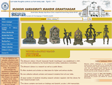 Tablet Screenshot of bhavanslibrary.org
